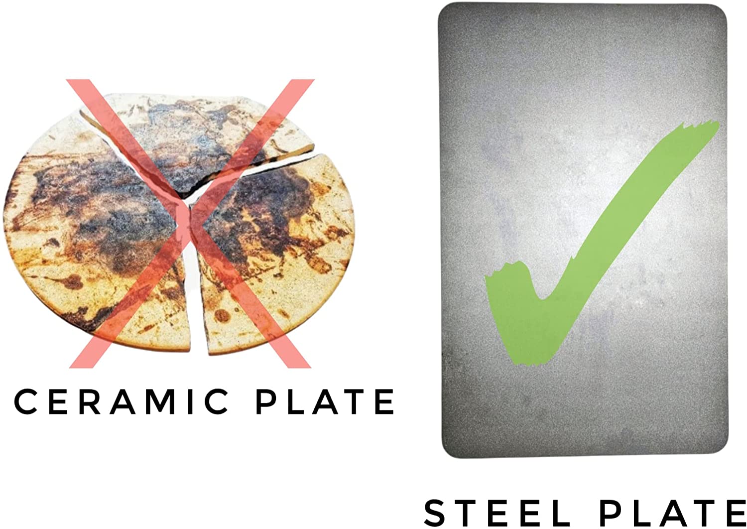 14" x 16" X 1/4 (0.25) with finger holes- The Standard in Baking oven steel & Reversible -Baking Oven Steel, pizza steel,  Two good sides unlike any other steel sold.