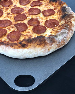14" x 16" X 1/4 (0.25) with finger holes- The Standard in Baking oven steel & Reversible -Baking Oven Steel, pizza steel,  Two good sides unlike any other steel sold.