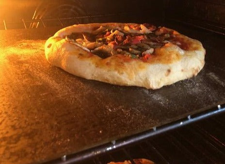 14" x 16" X 1/4 (0.25) with finger holes- The Standard in Baking oven steel & Reversible -Baking Oven Steel, pizza steel,  Two good sides unlike any other steel sold.